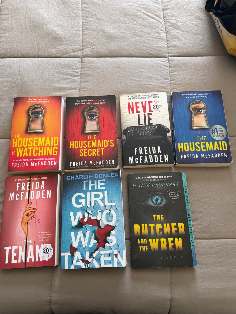 The Housemaid Paperback Book Collection - Assorted Cover Colors